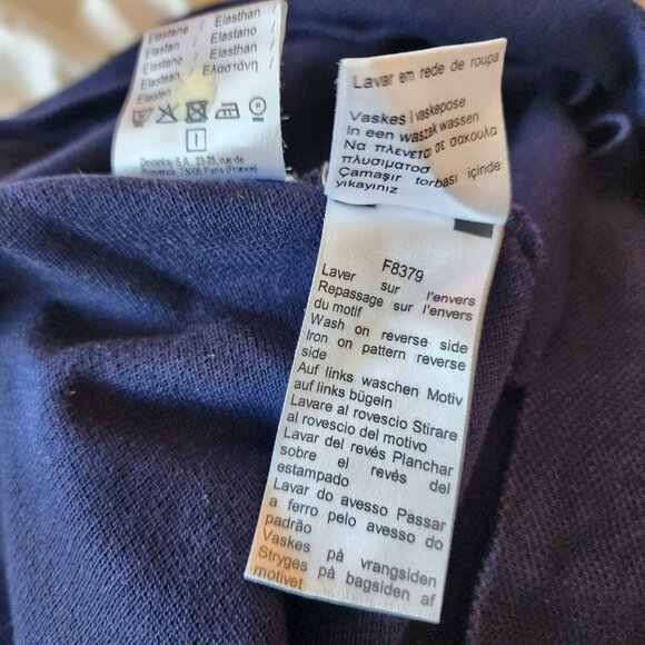 Lacoste ¾ Sleeve Polo Dress - Navy - Size 34 - Picture 5 of 5